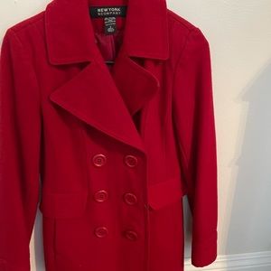 NÉW YORK & COMPANY SIZE 2 Used Red Jacket